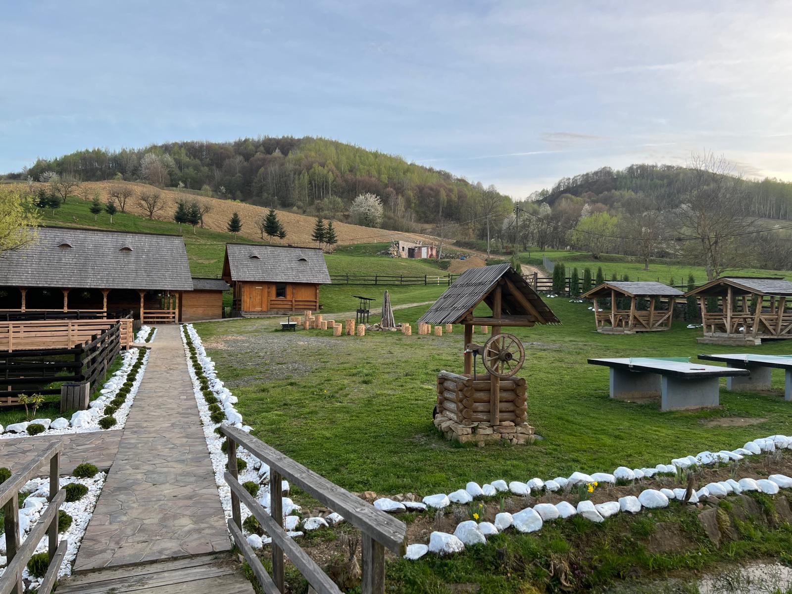 Petrecere în aer liber și porc la rotisor la Podina Resort